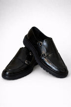 Sardinelli Pamplona Black Buckle Shoes
