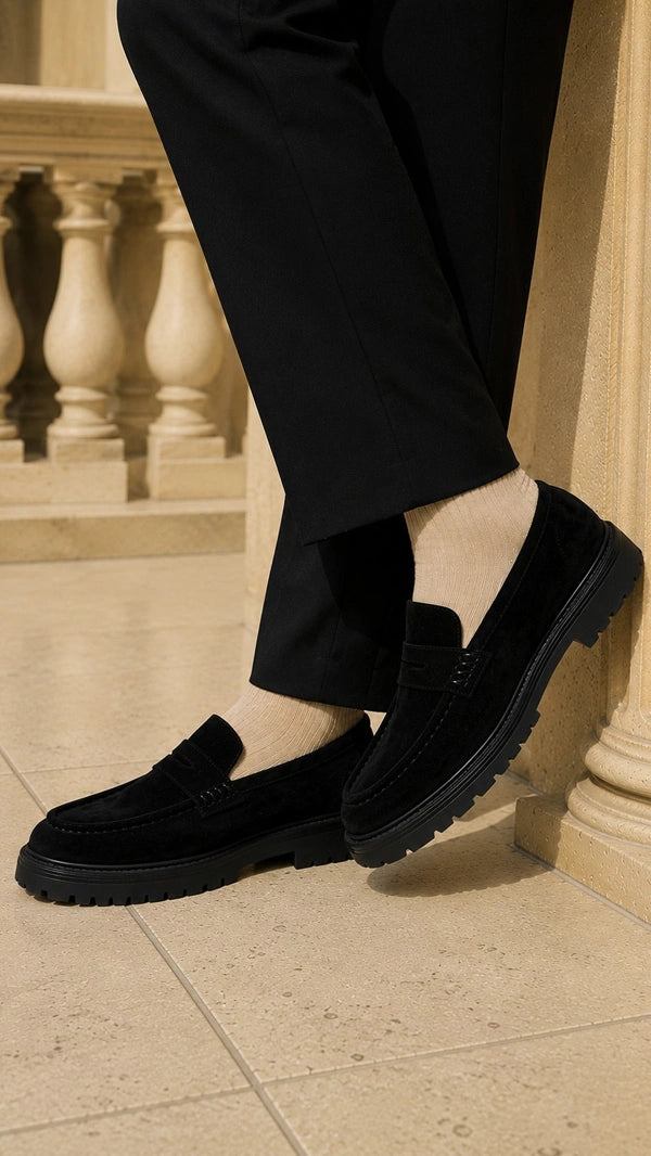 Sardinelli Pamplona Black Suede Shoes