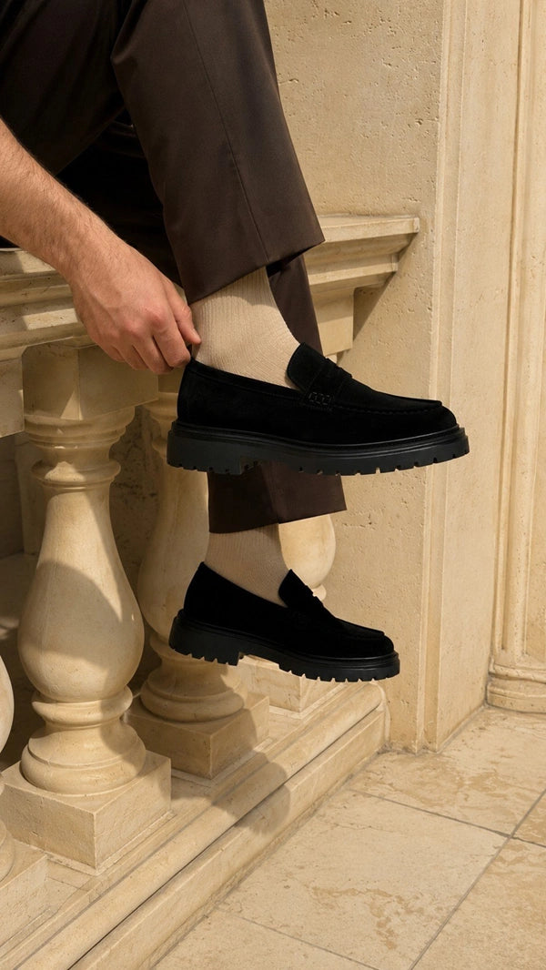 Sardinelli Pamplona Black Suede Shoes