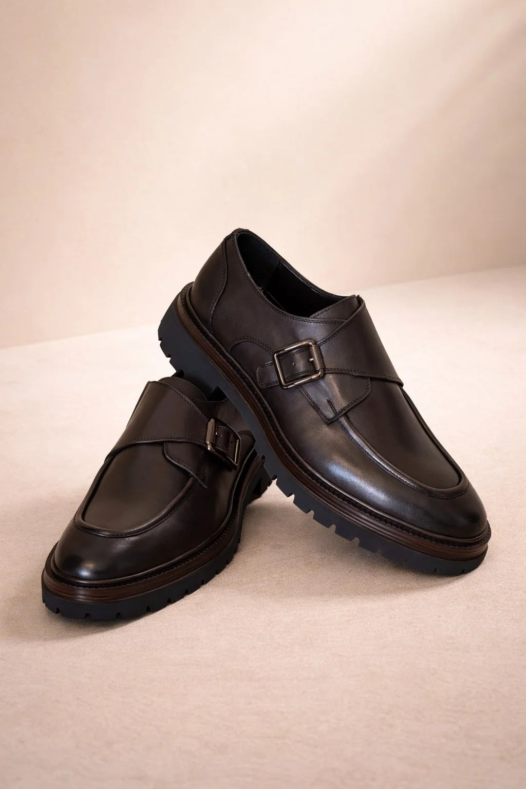 Pamplona Brown Strap Shoes