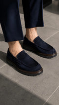 Sardinelli Pamplona Navy Blue Suede Shoes