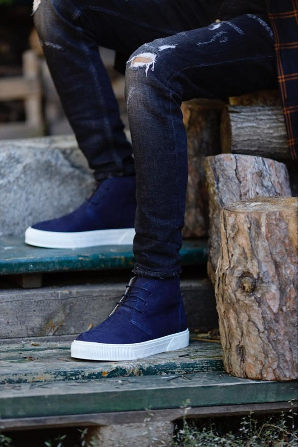 Sardinelli Patras Blue Ankle Boots