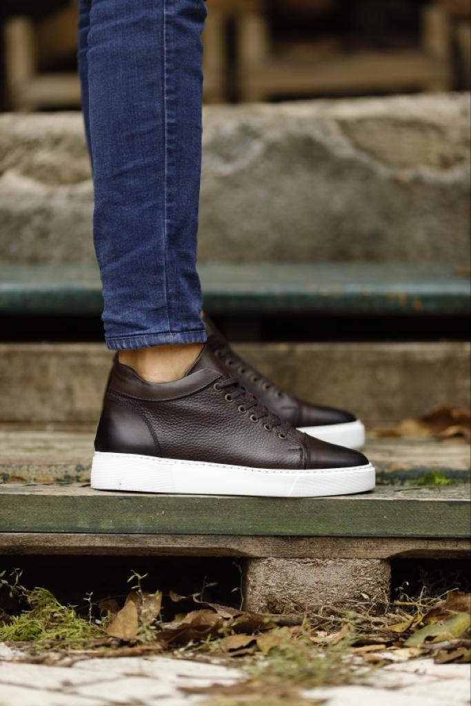 Sardinelli Patras Brown High Top Sneakers