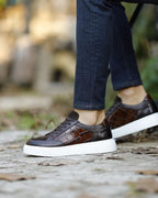 Sardinelli Forli Brown Mid Top Sneakers
