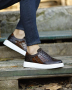 Sardinelli Forli Brown Mid Top Sneakers