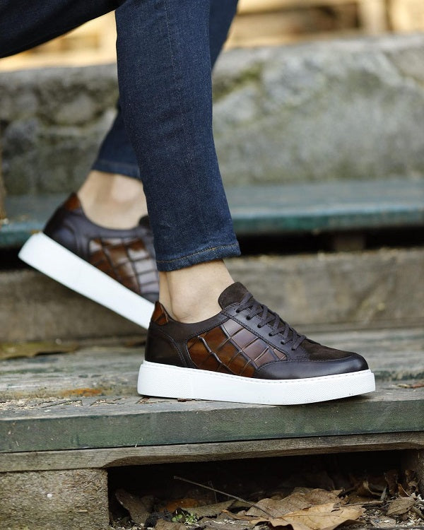 Sardinelli Forli Brown Mid Top Sneakers