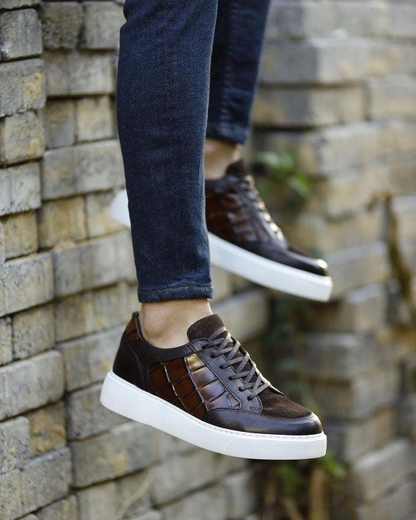 Sardinelli Forli Brown Mid Top Sneakers
