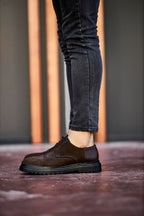 Sardinelli Patras Brown Suede Cap Toe Boots