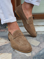 Sardinelli Prontofino Brown Suede Penny Loafers