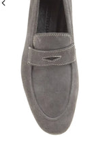 Sardinelli Prontofino Gray Suede Penny Loafers