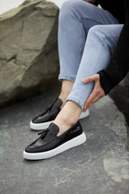 Sardinelli Ronda Kilt Black Patent Leather Tassel Loafers