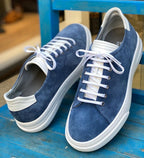 Sardinelli Ronda Mid Top Blue Suede Sneakers