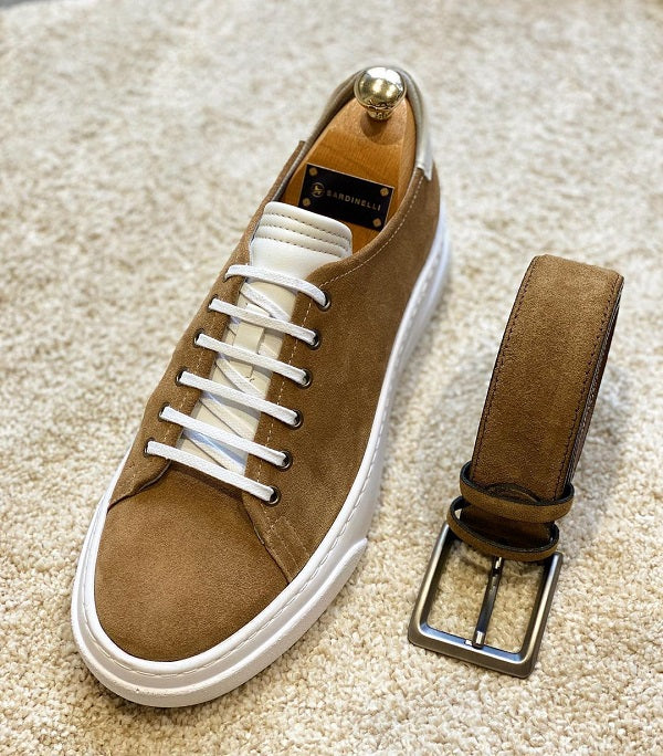 Sardinelli Ronda Mid Top Brown Suede Sneakers