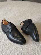 Sardinelli Mantua Black Buckle Loafers