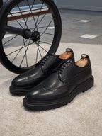 Sardinelli Salerno Wing-Tip Black Oxfords