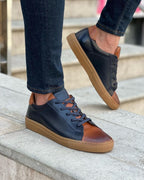 Sardinelli Salerno Navy Blue Low-Top Sneakers