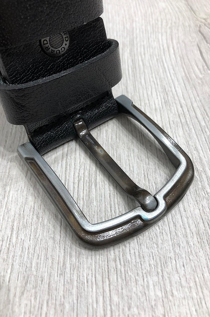 Sardinelli Turin Hard Leather Belt – Black