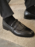 Sardinelli Velletri Kilt Black Loafers Men