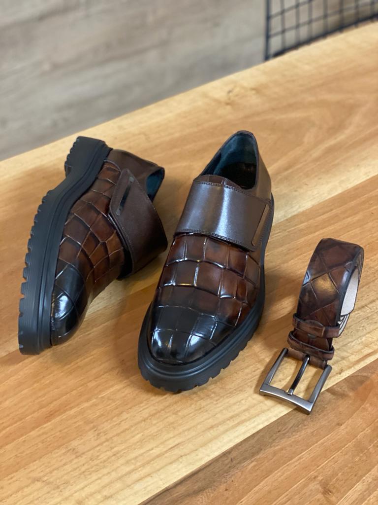 Sardinelli Zaragoza Brown Buckle Shoes