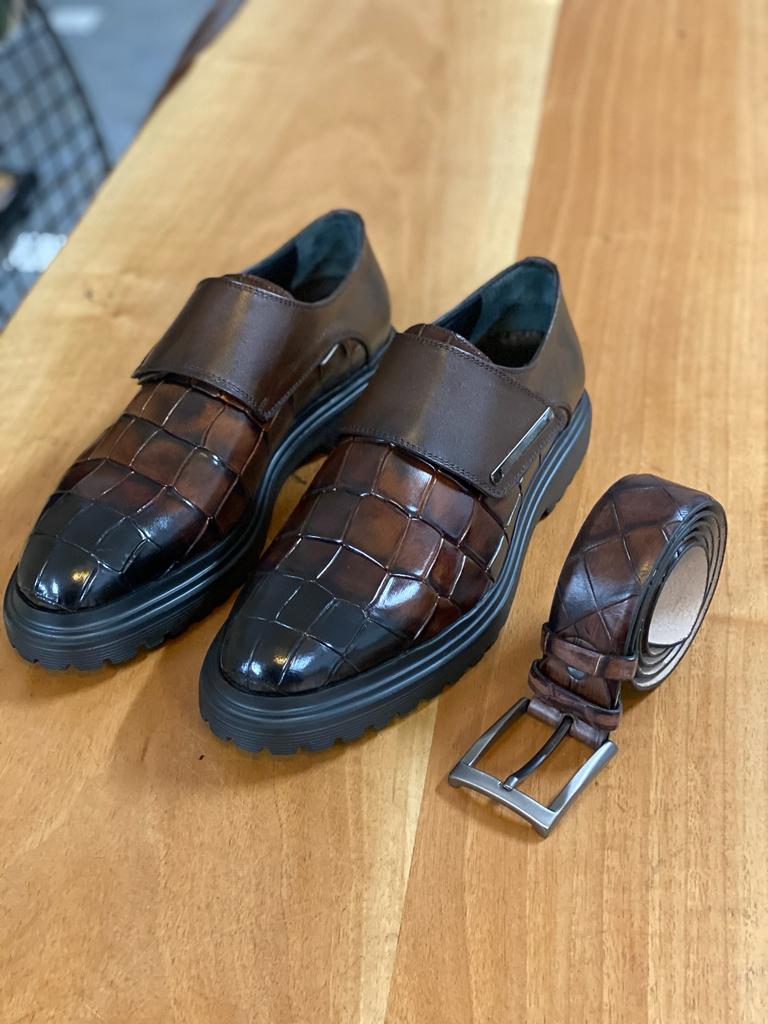 Sardinelli Zaragoza Brown Buckle Shoes