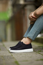 Sardinelli Lecce Navy Blue Slip-On Casual Shoes