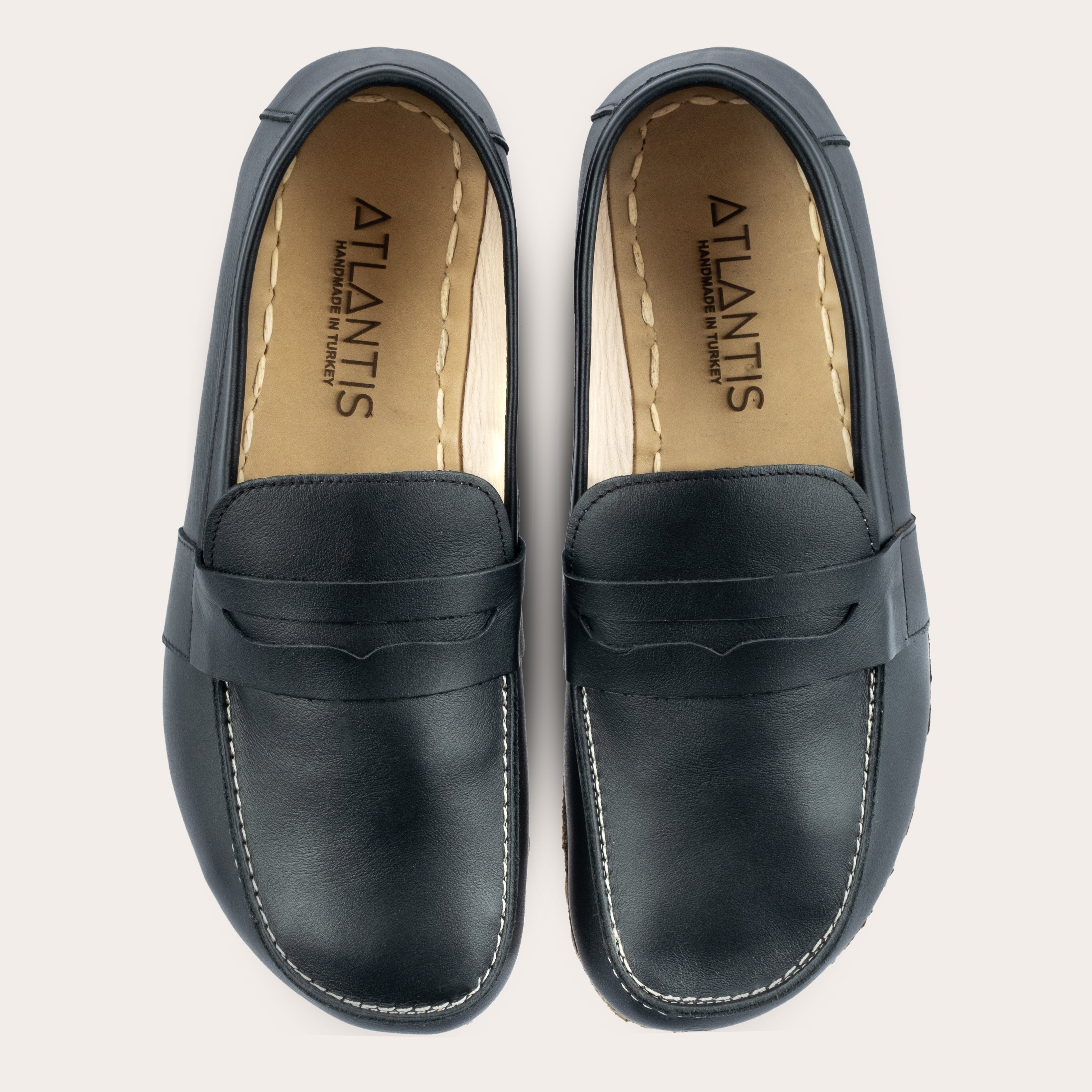 Men's Black Penny Loafers
