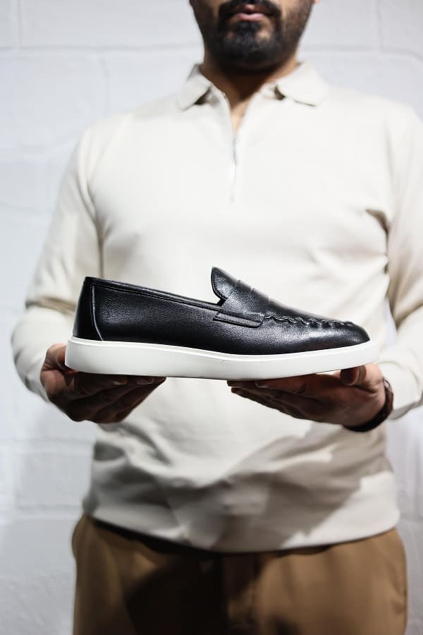 Sardinelli Bari Black Loafers