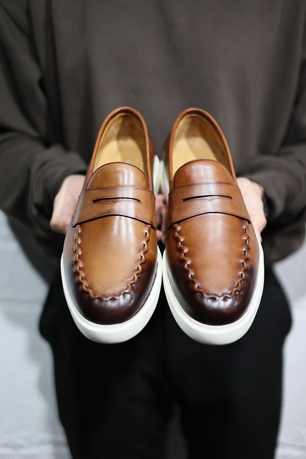 Sardinelli Bari Tan Brown Loafers