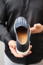 Sardinelli Forli Navy Woven Pattern Loafers