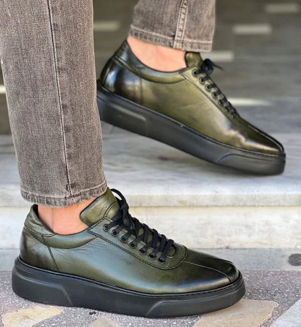 Sardinelli Lecce Green Mid Top Sneakers