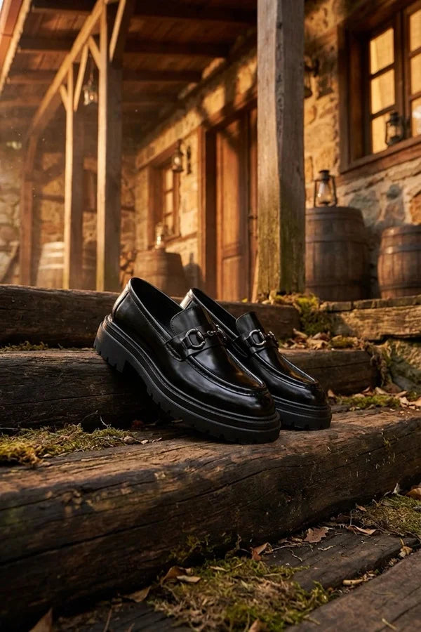 Luxury Sardinelli Men’s Horsebit Loafers Black & Brown