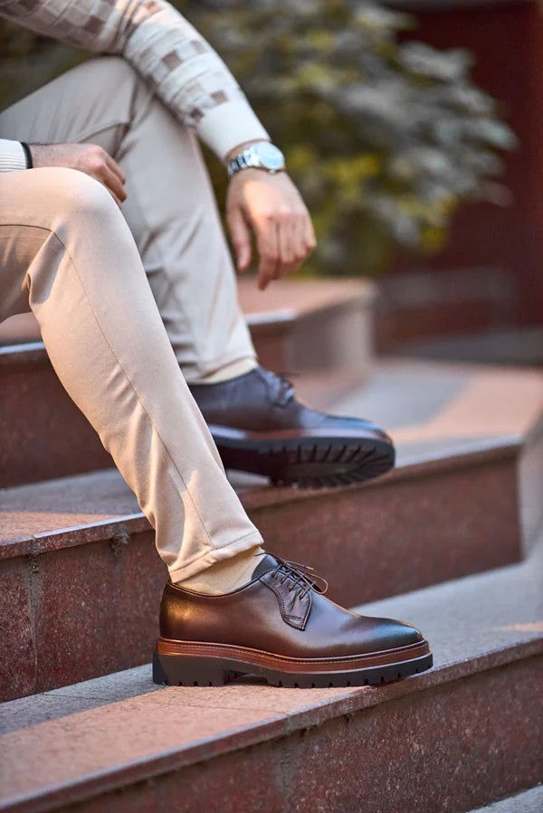 Brown Derby Shoes Men's | Comfortable Leather Shoes for Business USA SARDINELLI Brown Derby Shoes Men's | Comfortable Leather Shoes for Business USA SARDINELLI