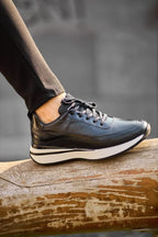 Sardinelli White Sole Black Sneakers