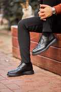 Sardinelli Wingtip Black Brogue Derby Shoes