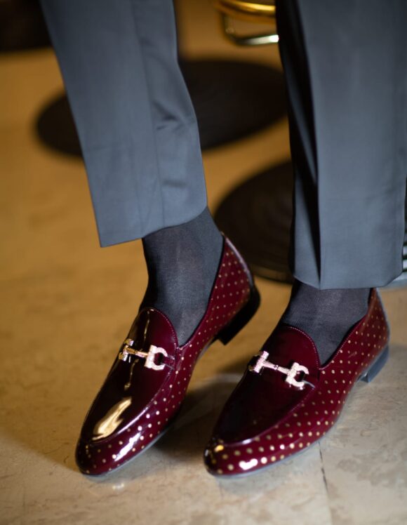 Burgundy Bit Loafer by Sardinellistore.com with free worldwide express shipping