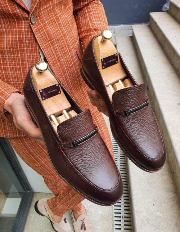 Brown Bit Loafer by Sardinellistore.com with free worldwide express shipping
