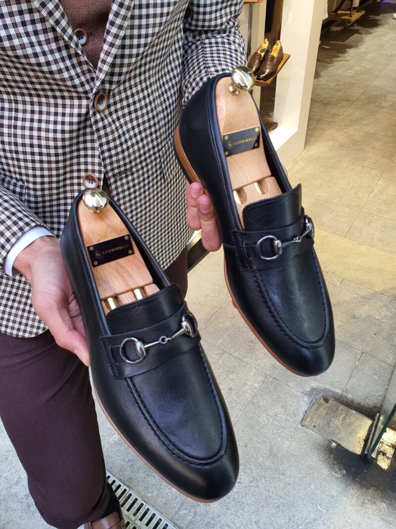 Black Bit Loafer by Sardinellistore.com with free worldwide express shipping