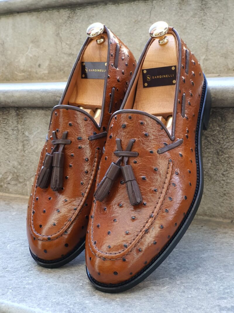 Tan Tassel Loafer by Sardinellistore.com with free worldwide express shipping
