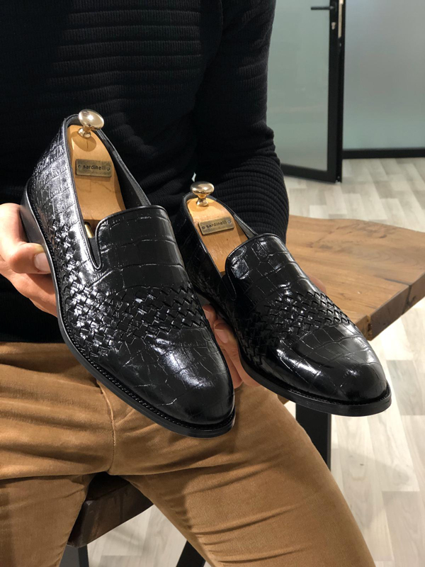 Black Loafers by SardinelliStore.com with Free Worldwide Shipping