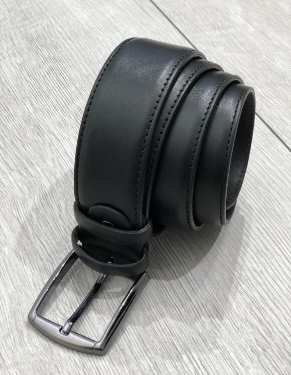Sardinelli Milan Faux Leather Belt – Black