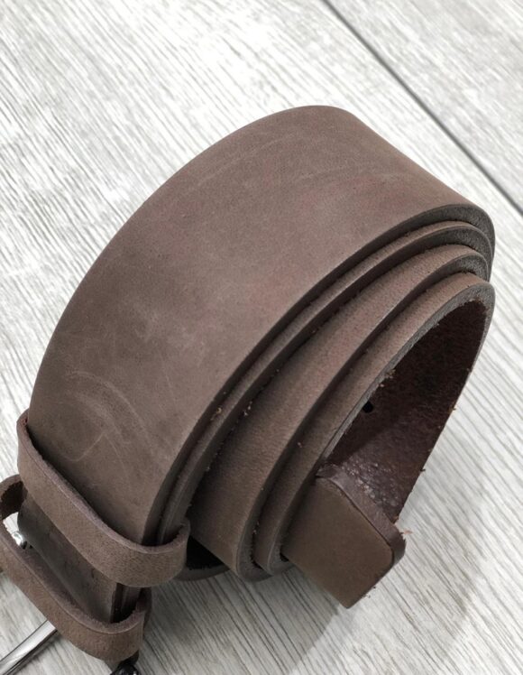 Sardinelli Naples Nubuck Leather Belt – Brown
