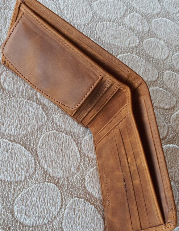 Sardinelli Charlotte Tan Leather Wallet