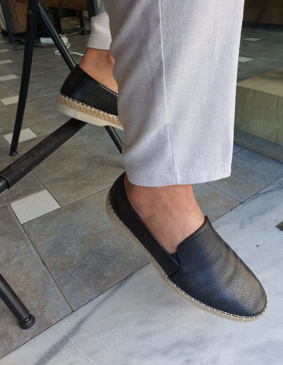 Sardinelli Mantua Black Slip-On Loafers