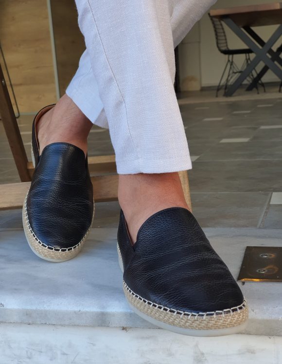 Sardinelli Mantua Black Slip-On Loafers