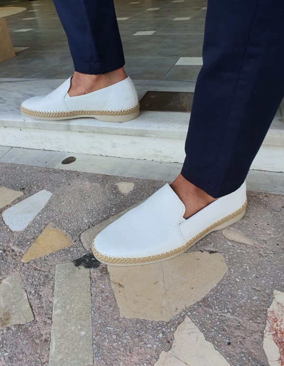 Sardinelli Mantua White Slip-On Loafers