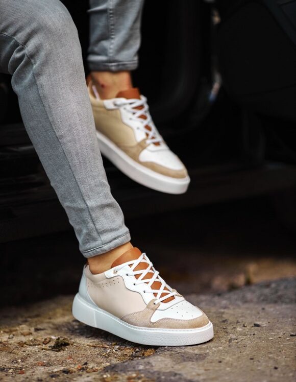 Sardinelli Lecce Beige Low Top Sneakers