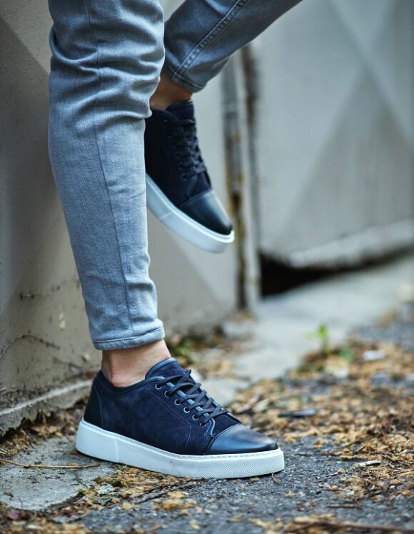 Sardinelli Lecce Blue Suede Sneakers