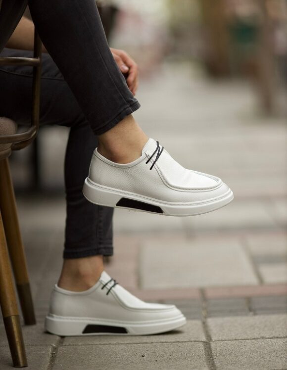Sardinelli Lecce White Grain Slip-On Casual Shoes